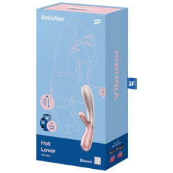 SATISFYER - HOT LOVER VIBRATOR ROSE & BEIGE – Produktansicht 4