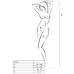 PASSION - WOMAN BS019 BODYSTOCKING SCHWARZ EINE GRÖSSE – Produktansicht 2