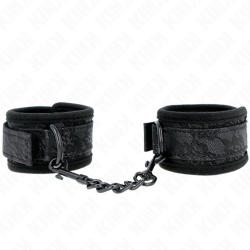 KINK - DARK LACE CUFFS NEOPRENE HANDGELENK MANSCHETTEN VERSTELLBAR SCHWARZ 20-29 CM X 5 CM – Produktansicht 2
