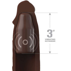 FANTASY X- TENSIONS - PIPEDREAMS HÜLSE 22,86 CM + 7,62 CM STECKER REMOTE BRAUN – Produktansicht 3