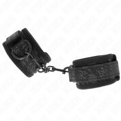 KINK - DARK LACE CUFFS NEOPRENE HANDGELENK MANSCHETTEN VERSTELLBAR SCHWARZ 20-29 CM X 5 CM – Produktansicht 3