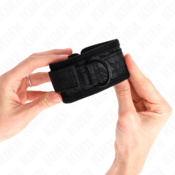 KINK - DARK LACE CUFFS NEOPRENE HANDGELENK MANSCHETTEN VERSTELLBAR SCHWARZ 20-29 CM X 5 CM – Produktansicht 4