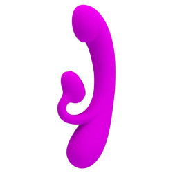 PRETTY LOVE - SINCERE SILIKON-KLITORALVIBRATOR UND SAUGER LILA – Produktansicht 2
