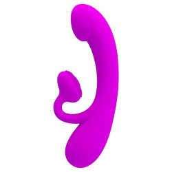 PRETTY LOVE - SINCERE SILIKON-KLITORALVIBRATOR UND SAUGER LILA – Produktansicht 4
