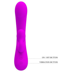 PRETTY LOVE - SINCERE SILIKON-KLITORALVIBRATOR UND SAUGER LILA – Produktansicht 7