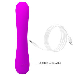 PRETTY LOVE - SINCERE SILIKON-KLITORALVIBRATOR UND SAUGER LILA – Produktansicht 8