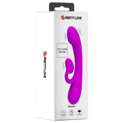 PRETTY LOVE - SINCERE SILIKON-KLITORALVIBRATOR UND SAUGER LILA – Produktansicht 9