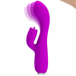 PRETTY LOVE - GLORIA WIEDERAUFLADBARER KANINCHENVIBRATOR, WASSERDICHT, LILA – Produktansicht 2