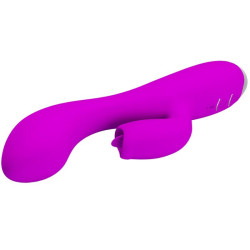 PRETTY LOVE - GLORIA WIEDERAUFLADBARER KANINCHENVIBRATOR, WASSERDICHT, LILA – Produktansicht 3