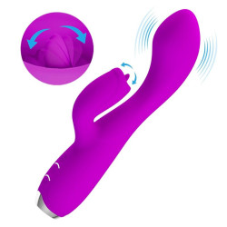 PRETTY LOVE - GLORIA WIEDERAUFLADBARER KANINCHENVIBRATOR, WASSERDICHT, LILA – Produktansicht 6