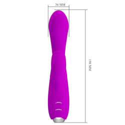 PRETTY LOVE - GLORIA WIEDERAUFLADBARER KANINCHENVIBRATOR, WASSERDICHT, LILA – Produktansicht 7