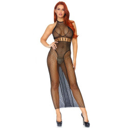 LEG AVENUE - HALTER DUAL NET RÜCKENLOSES KLEID – Produktansicht 3