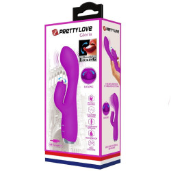 PRETTY LOVE - GLORIA WIEDERAUFLADBARER KANINCHENVIBRATOR, WASSERDICHT, LILA – Produktansicht 11
