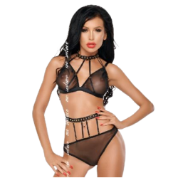 ME-SEDUCE - DOTTY SET ZWEI STÜCK SCHWARZ