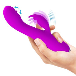 PRETTY LOVE - RACHEL WIEDERAUFLADBARER VIBRATOR MIT LILA SAUGNAPF – Produktansicht 9