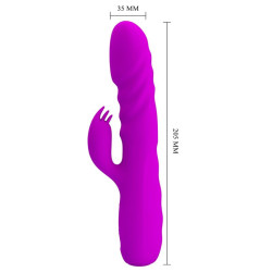 PRETTY LOVE - MELANIE PURPLE WIEDERAUFLADBARER KANINCHENVIBRATOR – Produktansicht 5