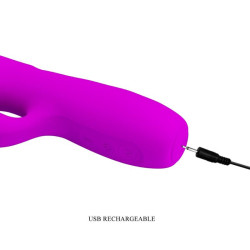 PRETTY LOVE - MELANIE PURPLE WIEDERAUFLADBARER KANINCHENVIBRATOR – Produktansicht 7