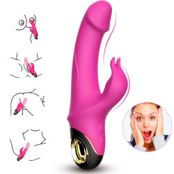 ARMONY - METEROR DILDO VIBRATOR RABBIT ROTATOR FUCHSIA – Produktansicht 2