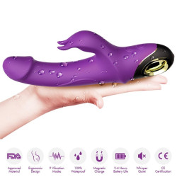 ARMONY - METEROR DILDO VIBRATOR RABBIT LILA – Produktansicht 3