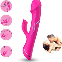 ARMONY - DILDO VIBRATOR KANINCHEN SILIKON FUCHSIA – Produktansicht 2