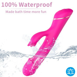 ARMONY - DILDO VIBRATOR KANINCHEN SILIKON FUCHSIA – Produktansicht 3