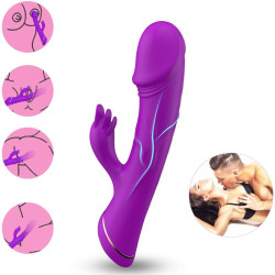 ARMONY - DILDO VIBRATOR KANINCHEN SILIKON LILA – Produktansicht 2