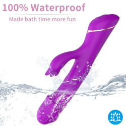 ARMONY - DILDO VIBRATOR KANINCHEN SILIKON LILA – Produktansicht 3