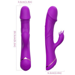 ARMONY - DILDO VIBRATOR KANINCHEN SILIKON LILA – Produktansicht 4