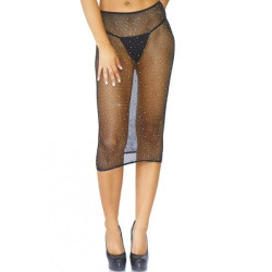 LEG AVENUE - KRISTALLISIERTES FISHNET MULTIDRESS SCHWARZ OS – Produktansicht 3