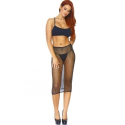 LEG AVENUE - KRISTALLISIERTES FISHNET MULTIDRESS SCHWARZ OS – Produktansicht 4