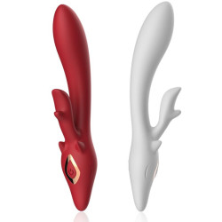 ARMONY - ELCH VIBRATOR KANINCHEN GEBOGEN ROT – Produktansicht 4