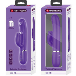 PRETTY LOVE - KANINCHENVIBRATOR MIT LILA LECKEN – Produktansicht 4