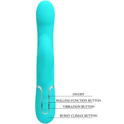 PRETTY LOVE - RABBIT VIBRATOR PEARLS AQUA GREEN – Produktansicht 8