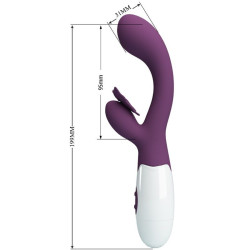 PRETTY LOVE - BUTTERFLY KISS RABBIT VIBRATOR & G-SPOT STIMULATOR LILA – Produktansicht 3