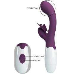 PRETTY LOVE - BUTTERFLY KISS RABBIT VIBRATOR & G-SPOT STIMULATOR LILA – Produktansicht 4