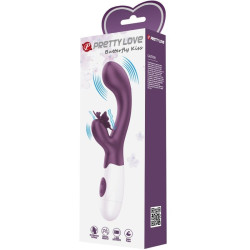 PRETTY LOVE - BUTTERFLY KISS RABBIT VIBRATOR & G-SPOT STIMULATOR LILA – Produktansicht 6