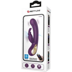 PRETTY LOVE - LIAM KANINCHEN VIBRATOR UND G-PUNKT-STIMULATOR LILA – Produktansicht 4