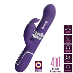 PRETTY LOVE - COALE RABBIT VIBRATOR 4 IN 1 LILA – Produktansicht 2