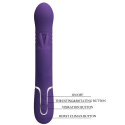 PRETTY LOVE - COALE RABBIT VIBRATOR 4 IN 1 LILA – Produktansicht 8
