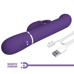 PRETTY LOVE - COALE RABBIT VIBRATOR 4 IN 1 LILA – Produktansicht 9