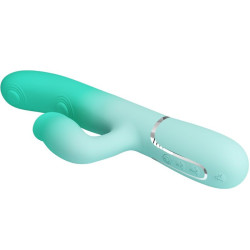 PRETTY LOVE - GIGI MULTIFUNKTIONS-RABBIT-VIBRATOR AQUAGRÜN – Produktansicht 5