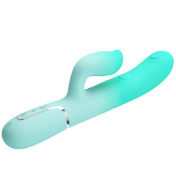 PRETTY LOVE - GIGI MULTIFUNKTIONS-RABBIT-VIBRATOR AQUAGRÜN – Produktansicht 7