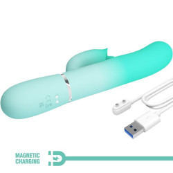 PRETTY LOVE - GIGI MULTIFUNKTIONS-RABBIT-VIBRATOR AQUAGRÜN – Produktansicht 9