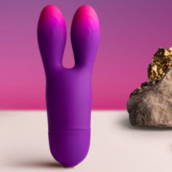 ROCKS-OFF - GLO-GIRL BUNNY LILA FLEXIBLER VIBRATOR – Produktansicht 2