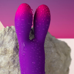 ROCKS-OFF - GLO-GIRL BUNNY LILA FLEXIBLER VIBRATOR – Produktansicht 4