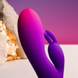 ROCKS-OFF - GLO-GIRL LILA RABBIT VIBRATOR – Produktansicht 2