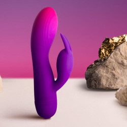 ROCKS-OFF - GLO-GIRL LILA RABBIT VIBRATOR – Produktansicht 3
