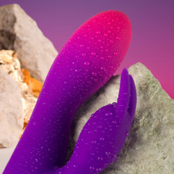 ROCKS-OFF - GLO-GIRL LILA RABBIT VIBRATOR – Produktansicht 4