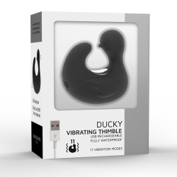 BLACK&SILVER - DUCKYMANIA WIEDERAUFLADBARER SILIKON-STIMULIERENDER ENTENHÜHLING – Produktansicht 8
