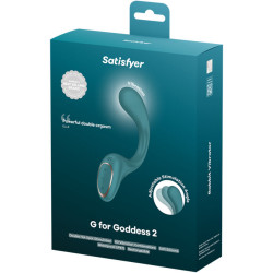 SATISFYER - G FOR GODDESS 2 HASE-VIBRATORFLASCHE GRÜN – Produktansicht 3